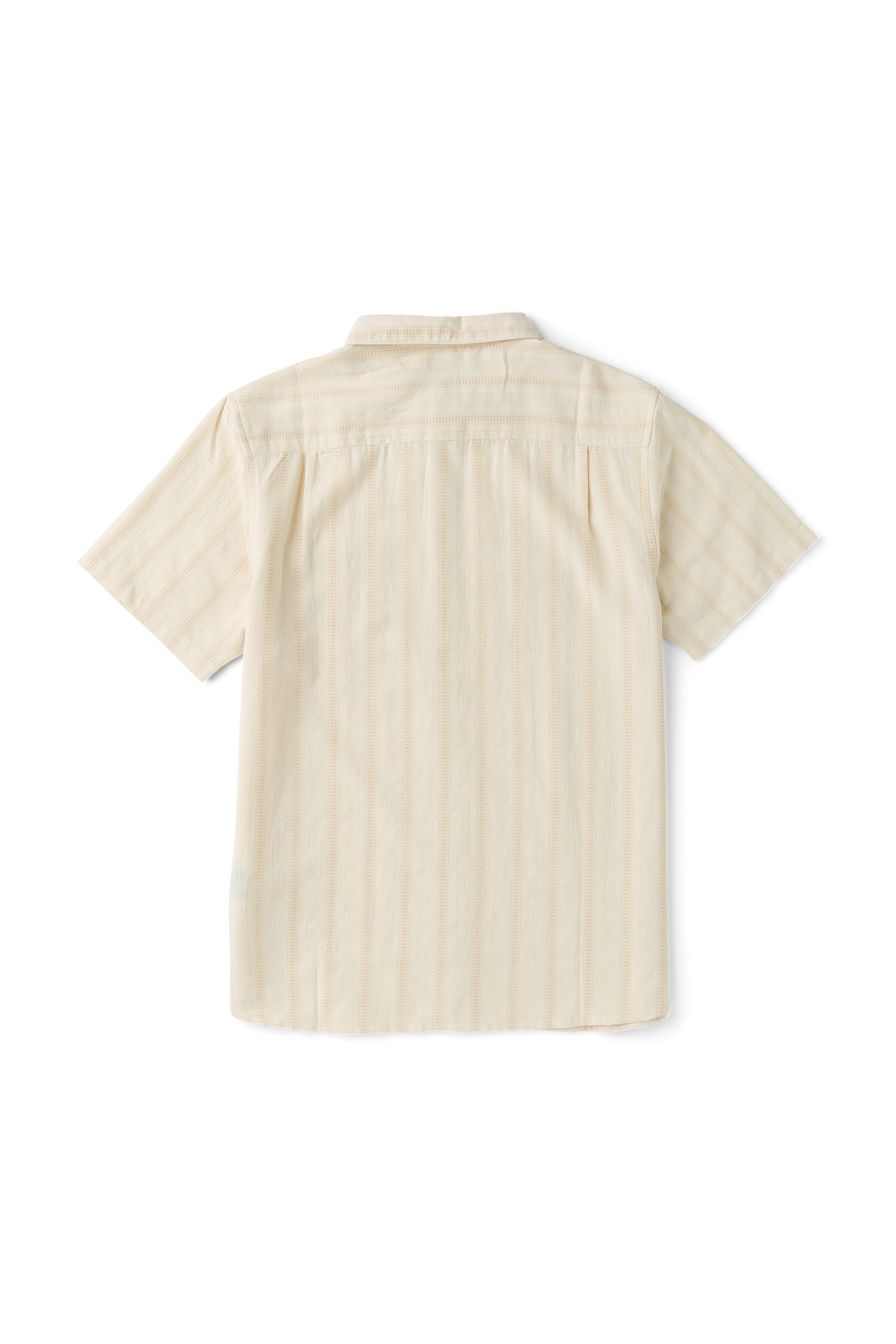 Roark Crosswinds Button Up Shirt in Unbleached - back