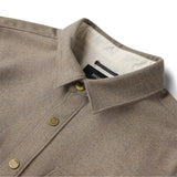Roark Nordsman 2.0 Long Sleeve Flannel in Dusty Green - detail