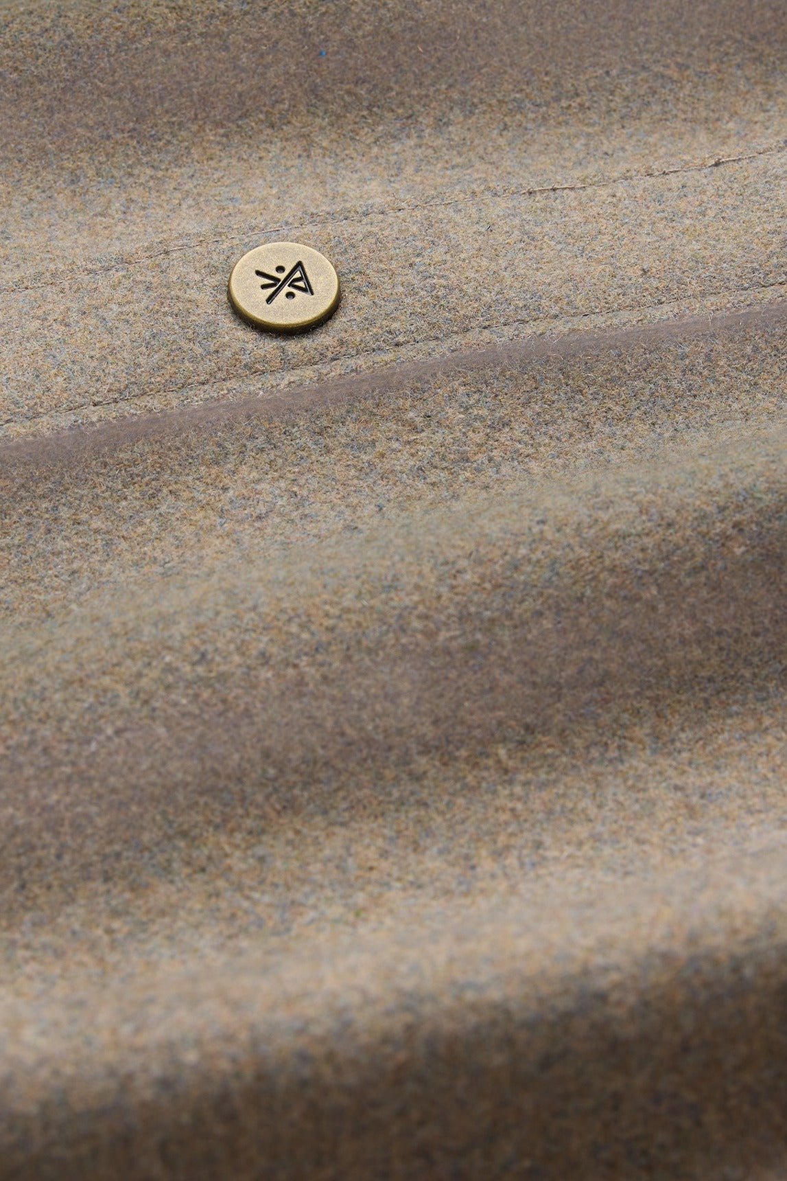 Roark Nordsman 2.0 Long Sleeve Flannel in Dusty Green - fabric and snap detail