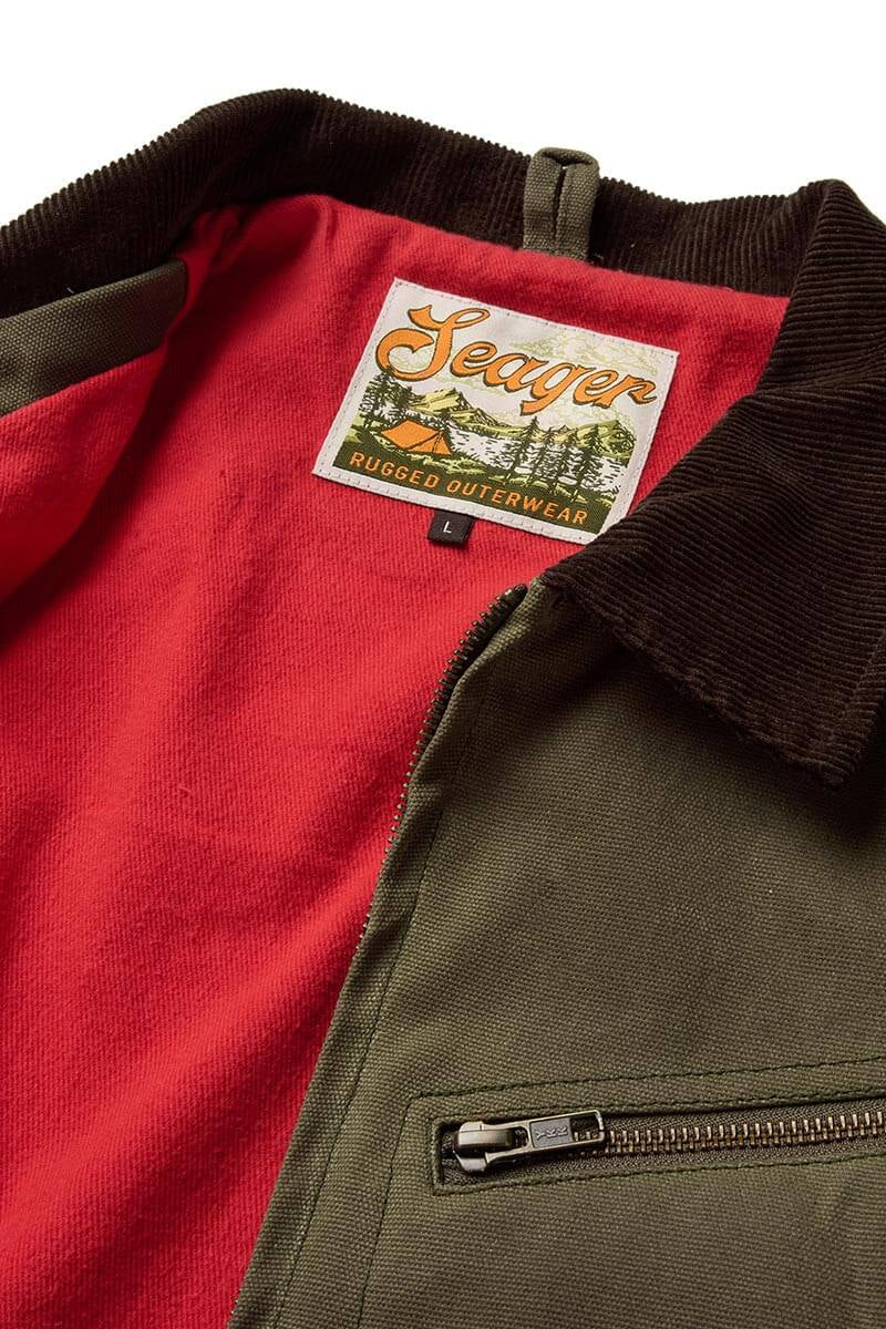 Waxed Ranch Jacket in Brown Olive