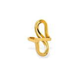 Double wave open ring detail