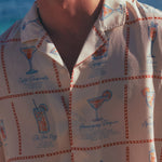 Marine Layer Luzio Resort Shirt in Multi Happy Hour Print