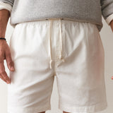 Marine Layer Saturday Beach Short 6in in White