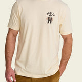 Howler Bros Howler Western Wear Cotton T-Shirt Natural on model, front