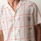 Marine Layer Luzio Resort Shirt in Multi Happy Hour Print
