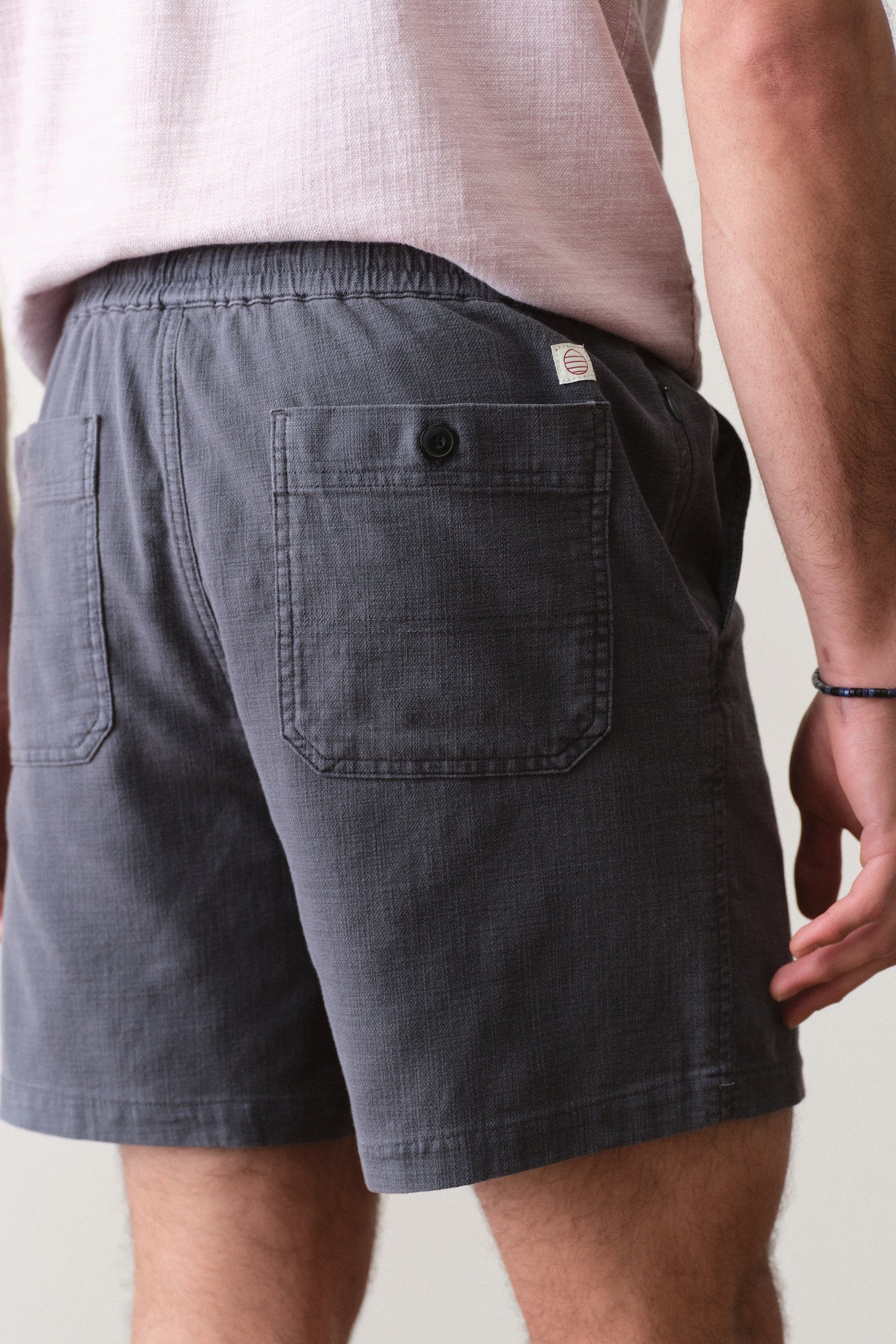 Marine Layer Saturday Beach Short 6in in Faded Black