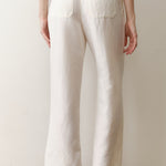 Marine Layer Linen Drawstring Pant in Antique White