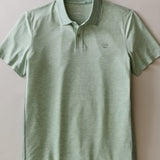 Marine Layer Air Polo in Iceberg Green