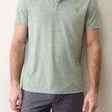 Marine Layer Air Polo in Iceberg Green