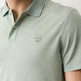 Marine Layer Air Polo in Iceberg Green