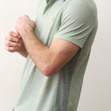 Marine Layer Air Polo in Iceberg Green