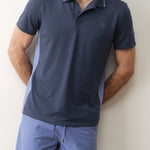 Marine Layer Air Polo in Mood Indigo