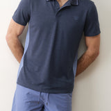 Marine Layer Air Polo in Mood Indigo