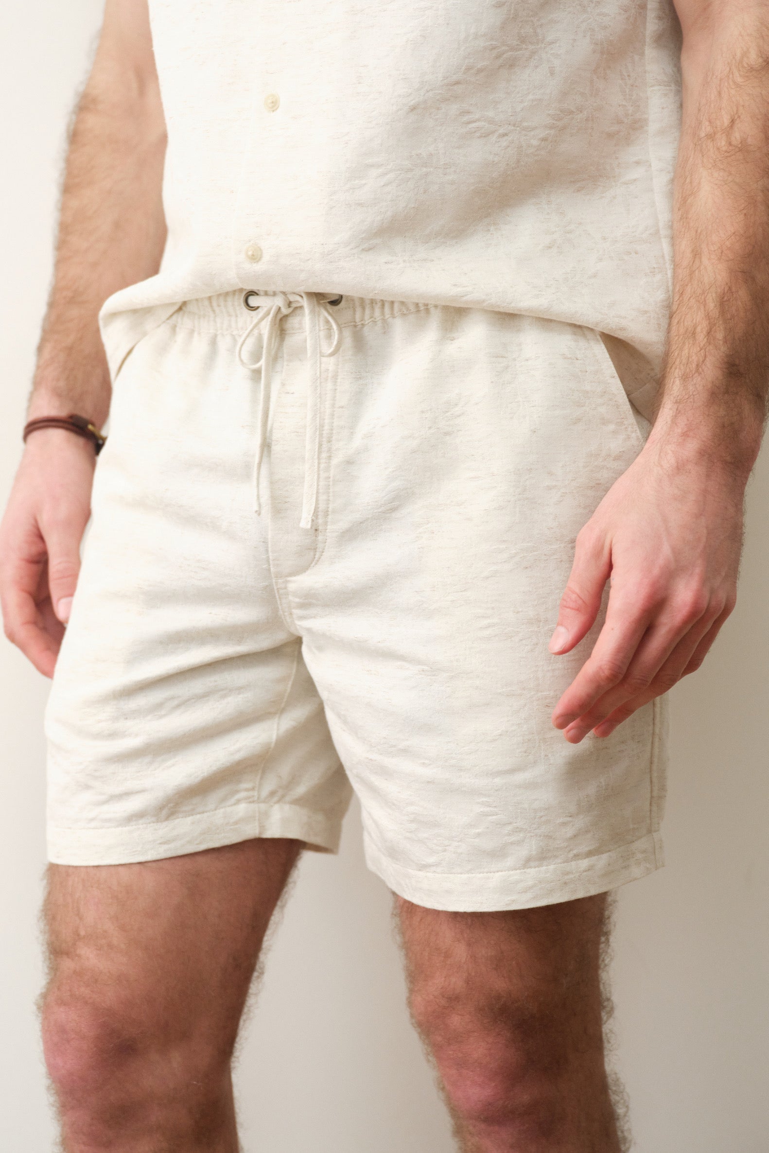 Marine Layer Saturday Beach Short 6in in Natural/Tan