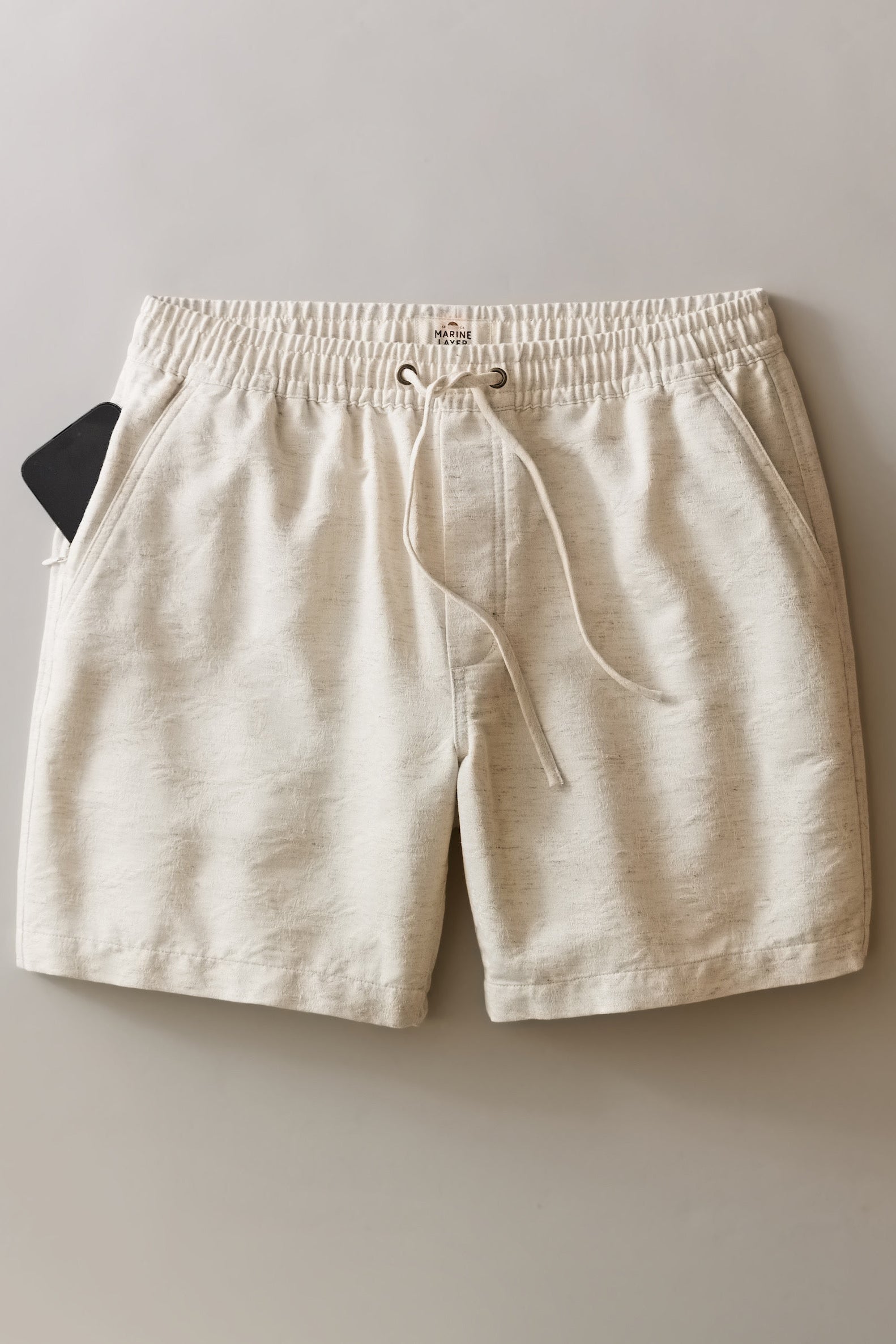 Marine Layer Saturday Beach Short 6in in Natural/Tan