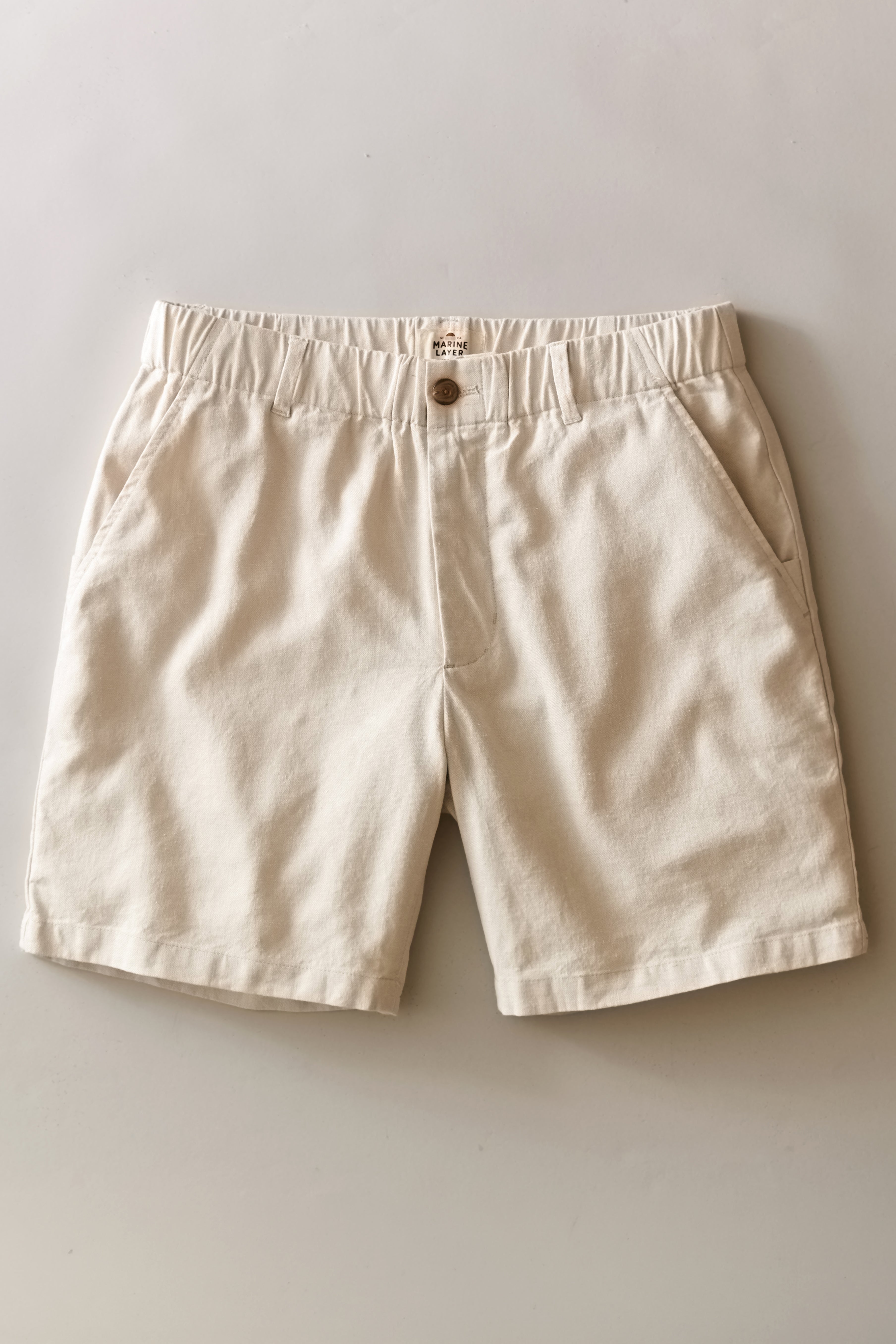 Marine Layer Saturday Hemp Chino Short 7in in Natural