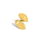 Abstract open silhouette ring in gold