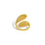 Abstract open silhouette ring detail