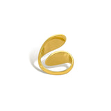 Abstract open silhouette ring detail
