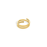 Double wrap coil ring side view