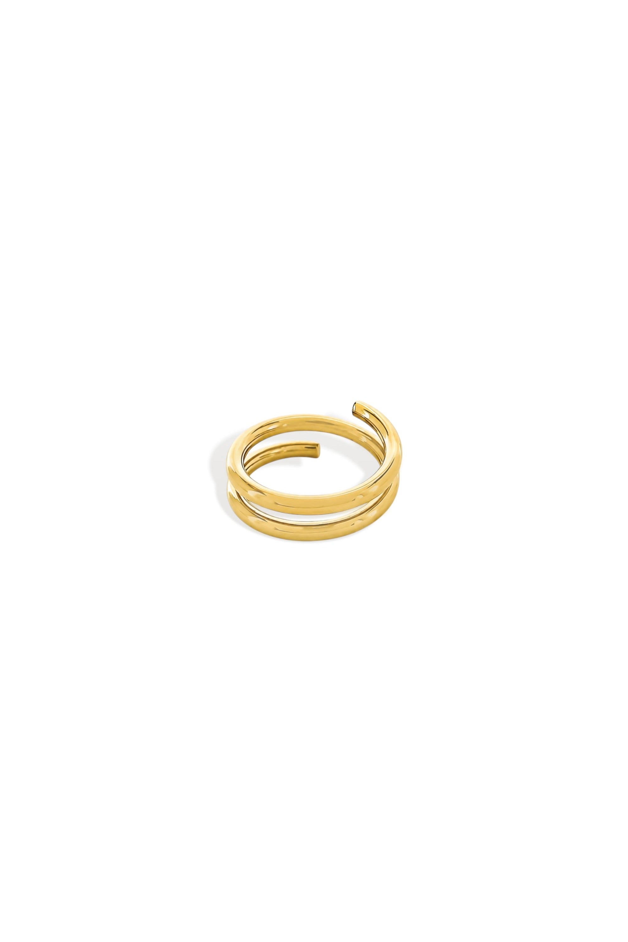 Double wrap coil ring side view
