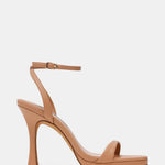 Steve Madden Sacramento round-toe heel in natural leather, front view
