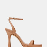 Steve Madden Sacramento round-toe heel in natural leather, front view