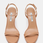 Steve Madden Sacramento natural leather heel, back view