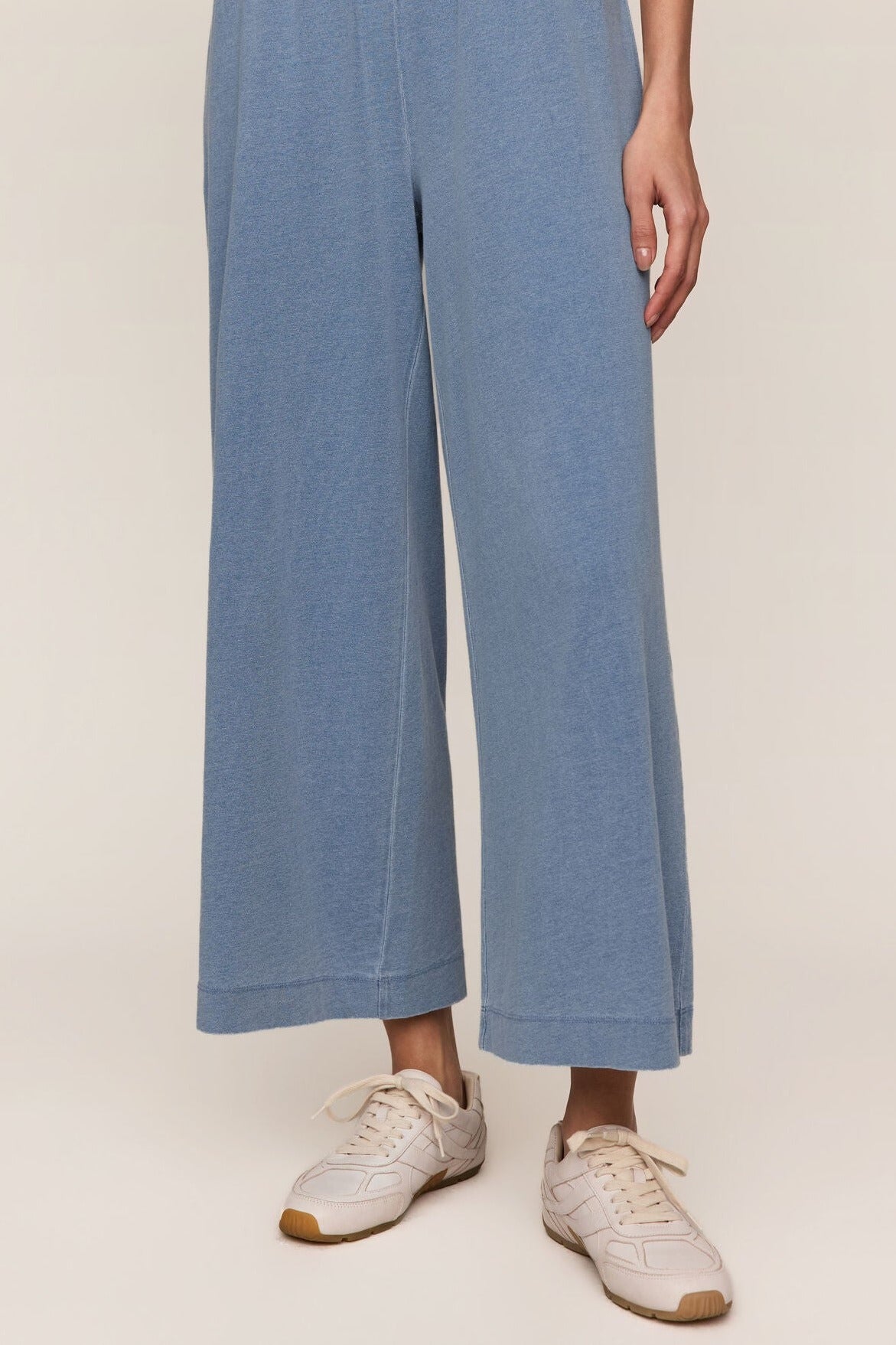 Z Supply Scout Jersey Denim Pant in Santorini Indigo, front view