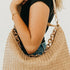 Sienna Slouchy Woven Shoulder Bag in Taupe
