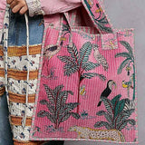 Quilted Soft Tote Bag