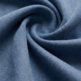 Z Supply Solace Jersey Denim Top in Santorini Indigo, button front detail