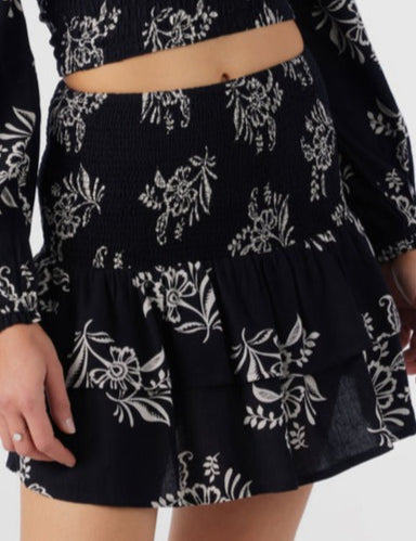 Cierra Nadia Paisley Smocked Mini Skirt - MTT Collective