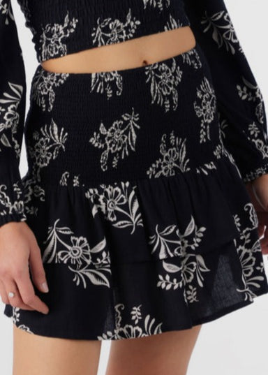 Cierra Nadia Paisley Smocked Mini Skirt - MTT Collective