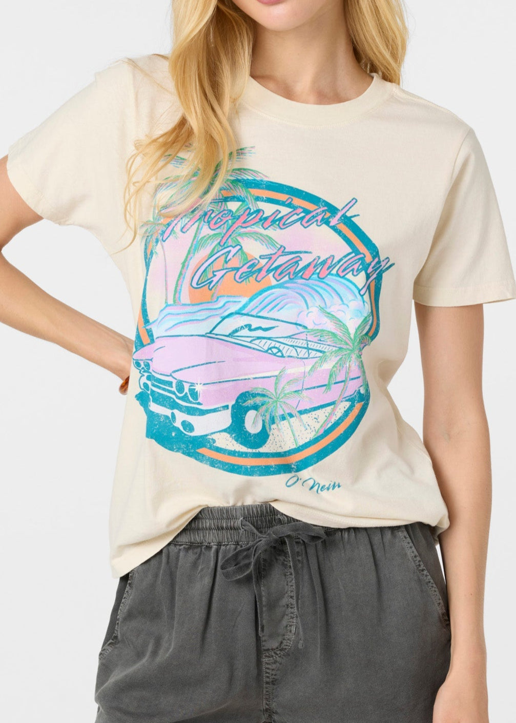 O'Neill - Womens - Tops - Tees - Tropical Getaway Tee - MTT Collective