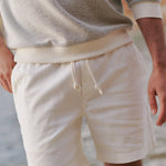 Marine Layer Saturday Beach Short 6in in White