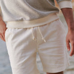 Marine Layer Saturday Beach Short 6in in White