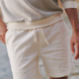 Marine Layer Saturday Beach Short 6in in White