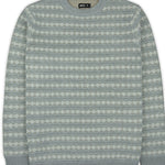 Jetty Strata Fairisle Stripe Sweater in Grey