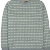 Jetty Strata Fairisle Stripe Sweater in Grey