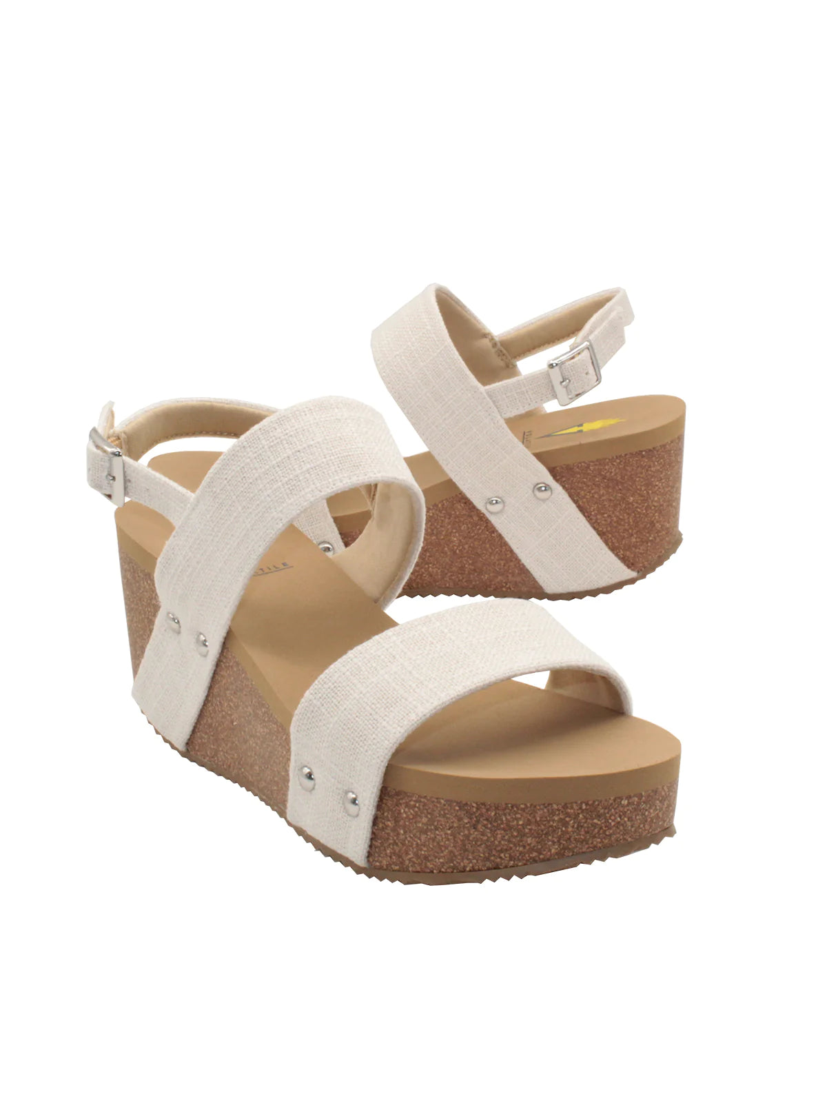 Summerlove Linen Strap Wedge Sandal - MTT Collective
