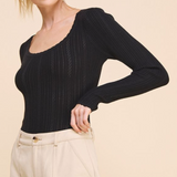 Ribbed Long Sleeve Body Suit