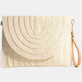 Willa Layered Paper Braided Envelope Clutch Bag