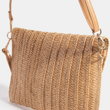 Willa Layered Paper Braided Envelope Clutch Bag