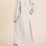 Clara Oversized Button-Up Maxi Shirt Dress