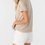O'Neill - Womens - Tops - Tanks - Heritage Daisy Taupe Tee - MTT Collective