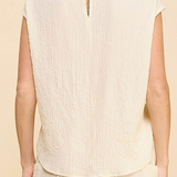 Luisa High-Low Tie Front Top