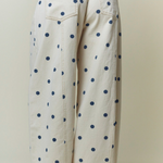 Peach Love California - Womens - Bottoms - Pants - Polka Dot Printed Wide Denim Pants - MTT Collective