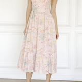 Storia - Womens - Dresses - Victoria Pink Floral Midi Dress - MTT Collective