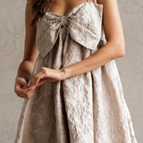 Lea Floral Babydoll Mini Dress with Bow